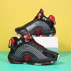 Спортивные детские кроссовки, повседневная обувь для мальчиков, детские кроссовки, обувь для девочек, Баскетбольная обувь, кожаные Нескользящие кроссовки