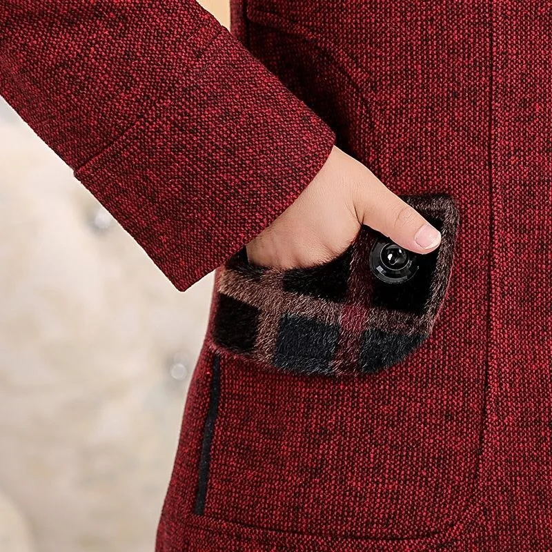 Женское зимнее пальто SLLSKY с искусственным мехом теплая верхняя одежда