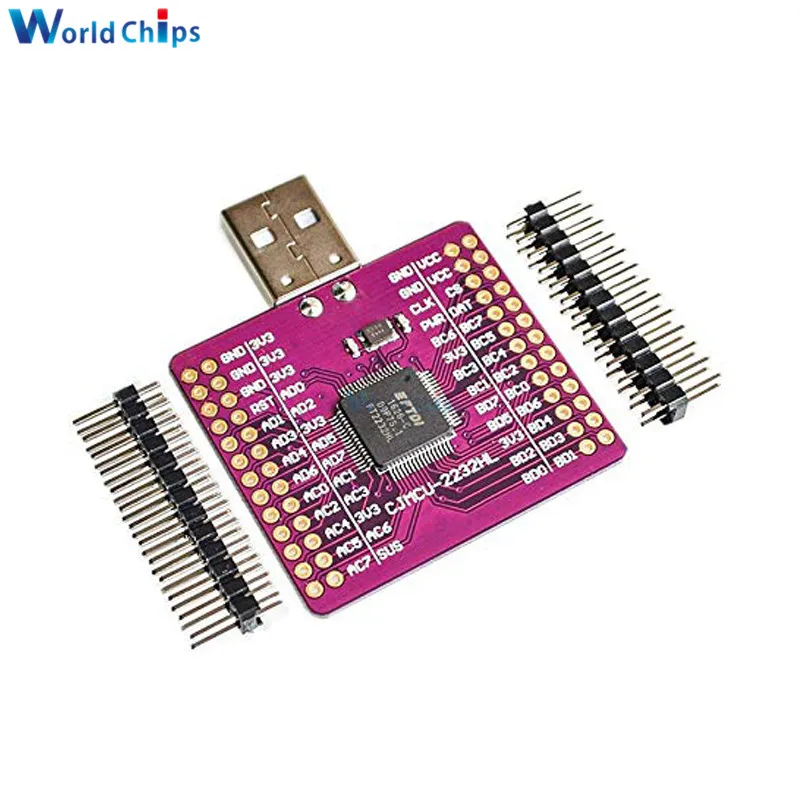 FT2232HL USB к UART двухканальный модуль FIFO SPI I2C IIC для JTAG RS232 CJMCU-2232HL внешней памяти |
