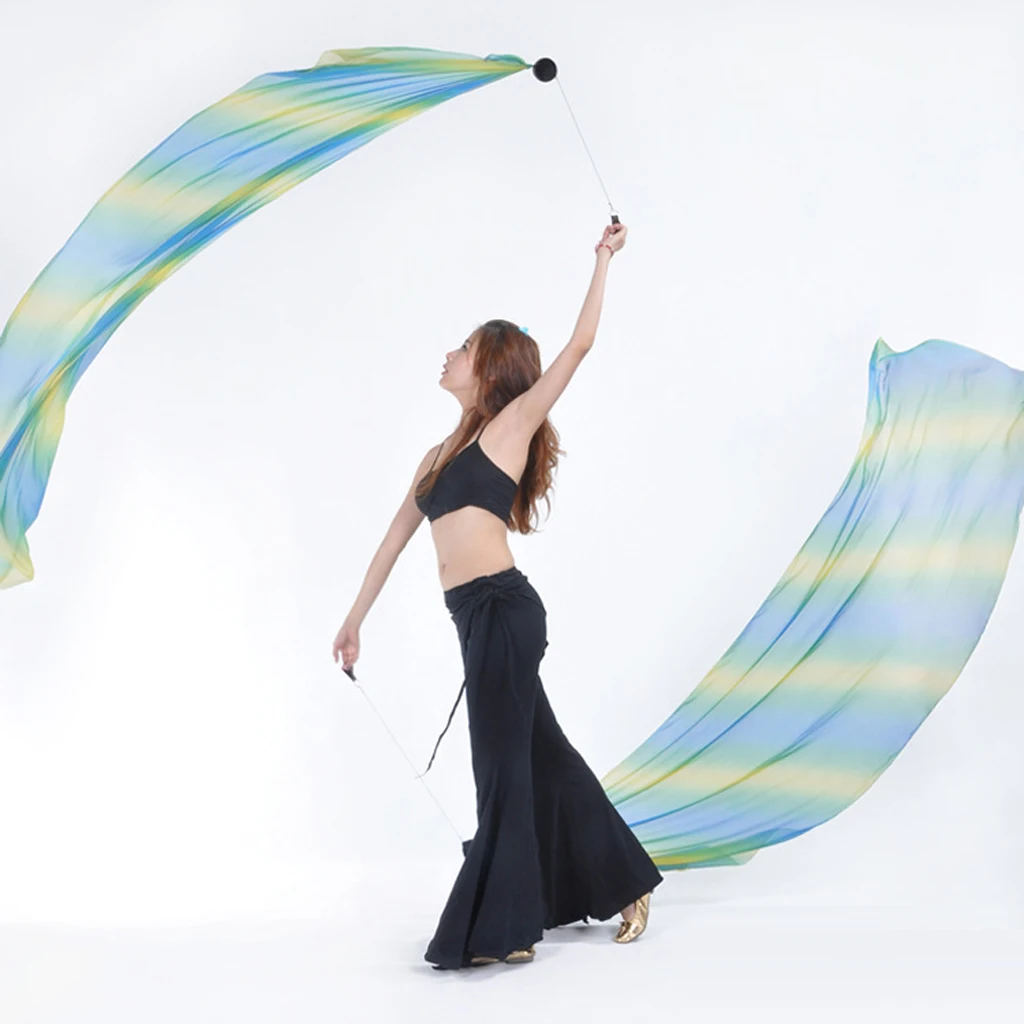 2 шт. вуаль пой стример шары для танца живота аксессуары вечеринок и шоу |