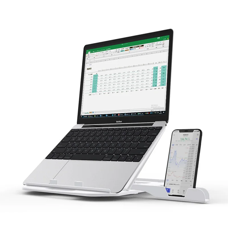 

Height Adjustment Laptop Stand For Macbook Computer 360 Degree Rotating Bottom Notebook Cooling Pad holder Phone Stand