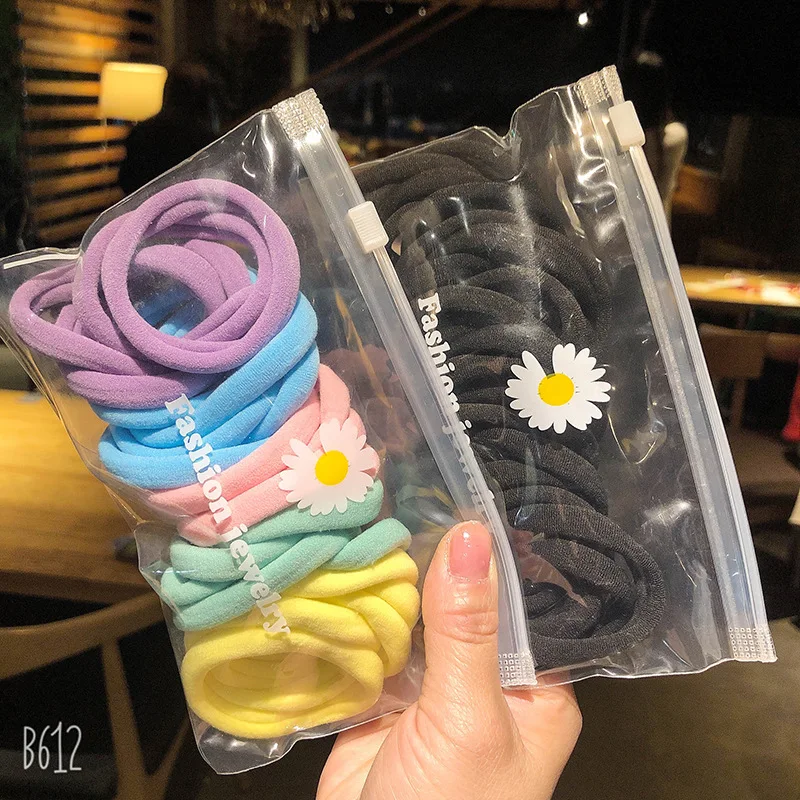 

Candy color wild basic hair tie without seam head rope high elastic color hair rope girly rubber band headdress women