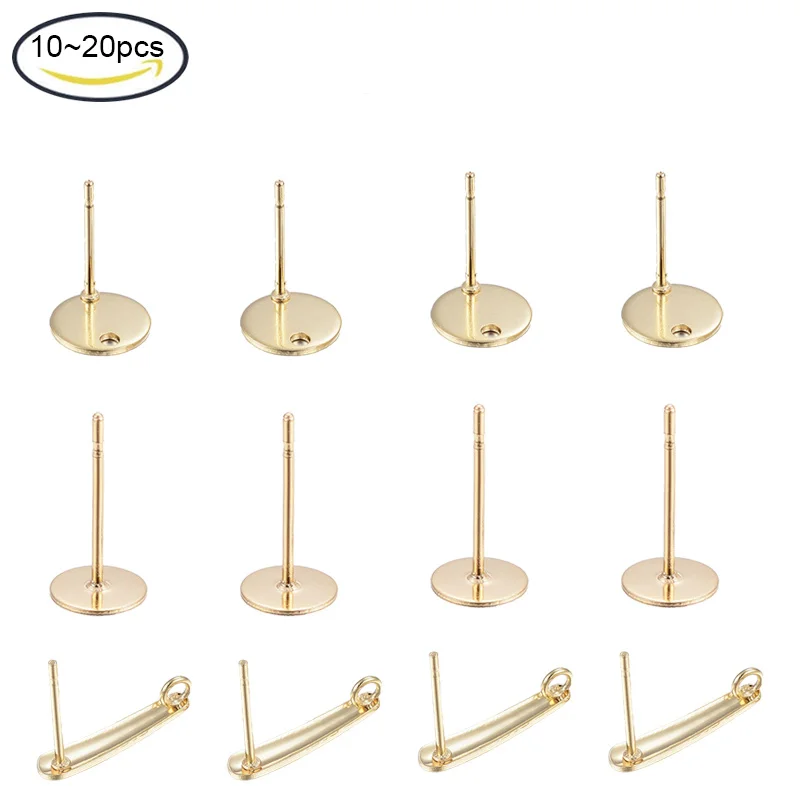 

Серьги-гвоздики из нержавеющей стали 304, 10-20 шт.