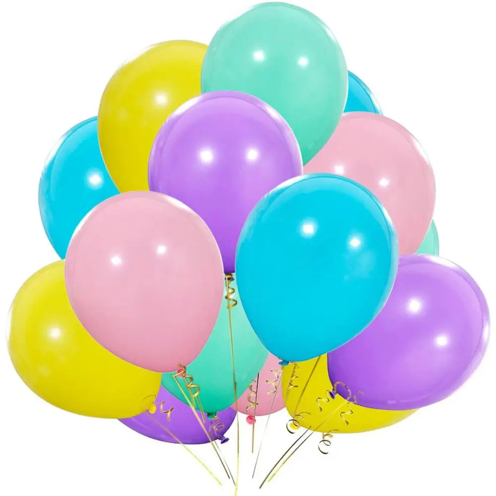 12in Colorful Latex balloons decoration for New year party include latex balloon have many colors | Дом и сад