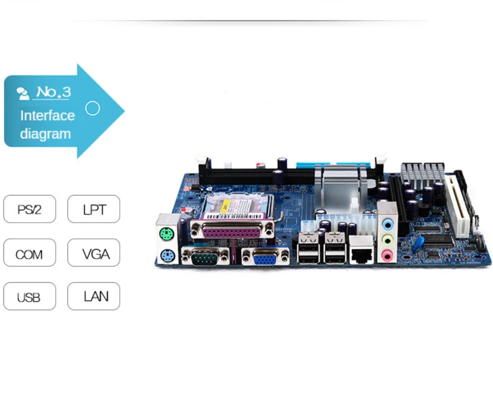 Материнская плата Intel 945GV ATX LGA 775 PCI-E 4 шт. SATA II VGA + LPT COM поддержка одноканальной или
