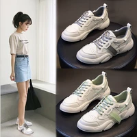 leather small white shoes womens spring autumn new korean version leisure versatile flat sole single shoes shallow lace up girl