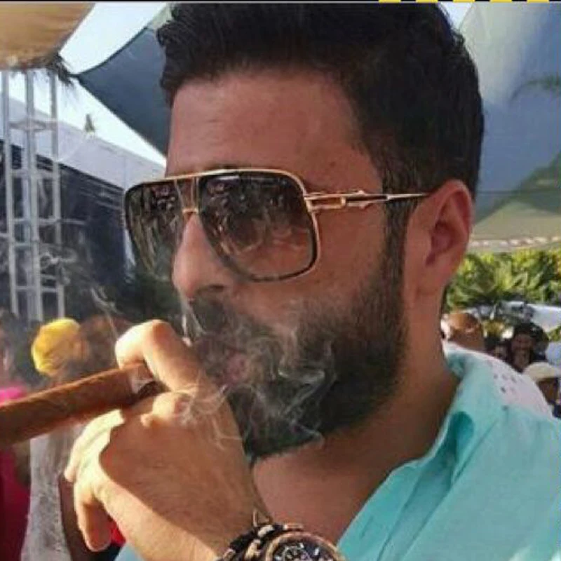 Классические роскошные Брендовые мужские дизайнерские солнцезащитные очки с