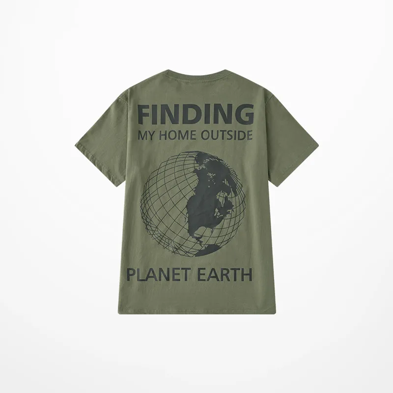Футболка мужская с принтом Земля нахождение моего человека модная рубашка в