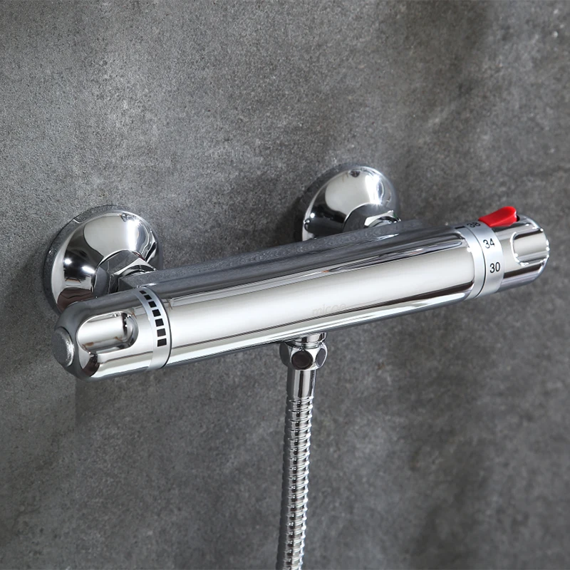 

Micoe Thermostatic Shower Faucet Thermostatic Shower Mixer Tap Bathtub Shower Wall lMounted Cold&Hot Faucet H-HC502