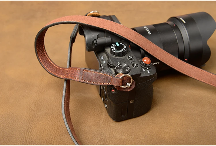 Ремень для камеры AYdgcam ручной работы из натуральной кожи наплечный ремень Canon Nikon
