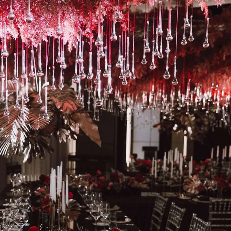 5 шт. акриловые хрустальные бусины подвесные свадебные украшения реквизит в виде