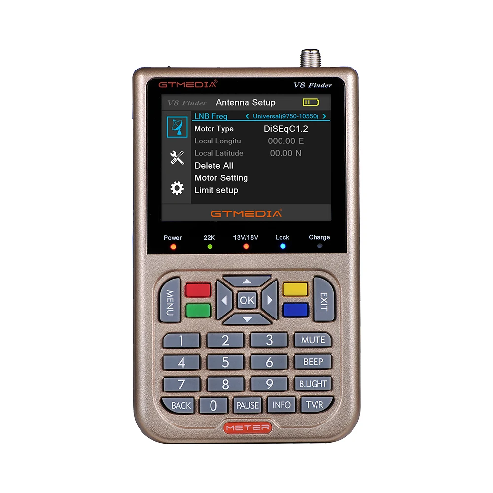 GTMEDIA V8 Finder метр DVB-S2 DVB-S FTA цифровой спутниковый SatFinder HD искатель инструмент