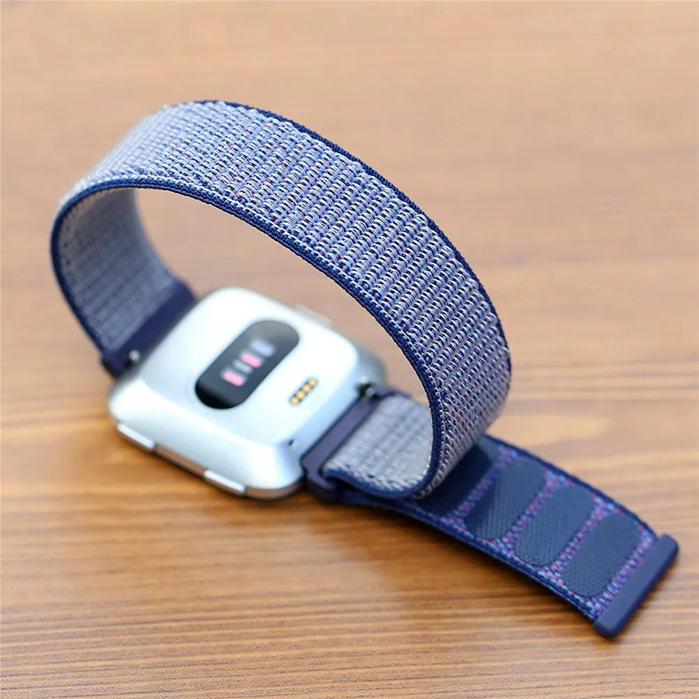 Нейлоновая петля ремешок для Fitbit Versa ремешок сменный Браслет для Fitbit Versa умные часы мужские ремешки для часов женский браслет