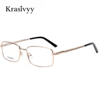 Оправа для очков Krasivyy мужская из чистого титана, квадратная, с пружинными петлями, рецептурные, для близорукости