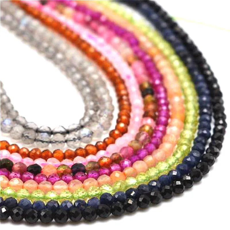 Граненый Черный гранат из натурального камня бусины 2 3 мм маленькие бусы бисера