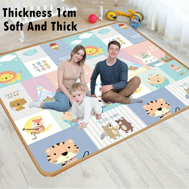 

Thickness 1cm Baby Play Mat Xpe Puzzle Children's Mat Thickened Tapete Infantil Baby Room Crawling Pad Folding Mat Baby Carpet