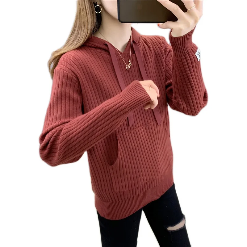 

Room 191966, 1 row 4 make pure color hooded pocket knitting fleece [1128] 60