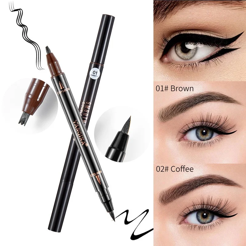 

Double Head 3 Eyebrow Pencil Eyeliner Pen Eye Makeup Multifunctional Makeup Tool