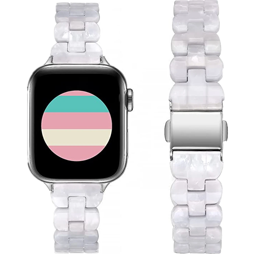 

Ремешок резиновый для apple watch 6 se, прозрачный тонкий браслет для iwatch series 6 5 4 3 42 мм 38 мм, 40 мм 44 мм