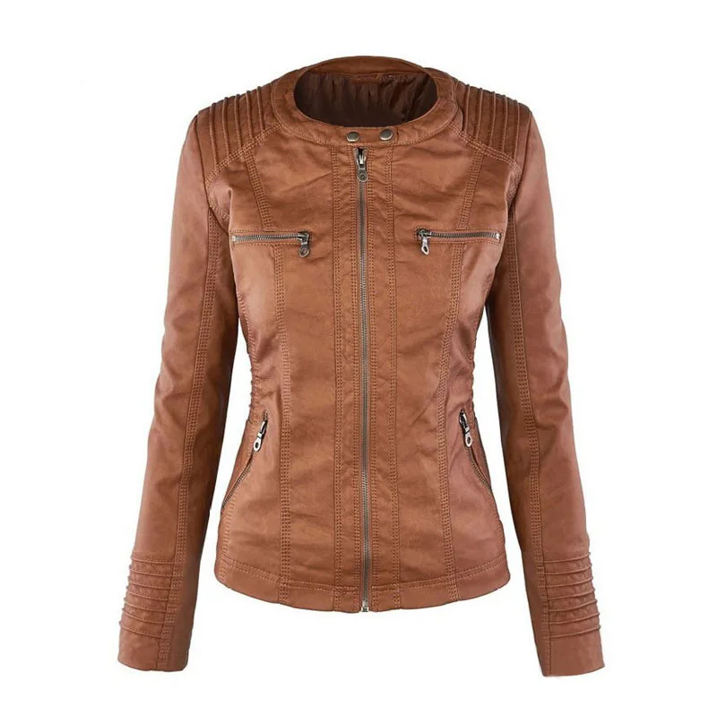 

Plus size 7XL Faux Leather Gothic Jacket Women 2020 Basic Solid color Jacket coat hooded Winter Motorcycle Outwear