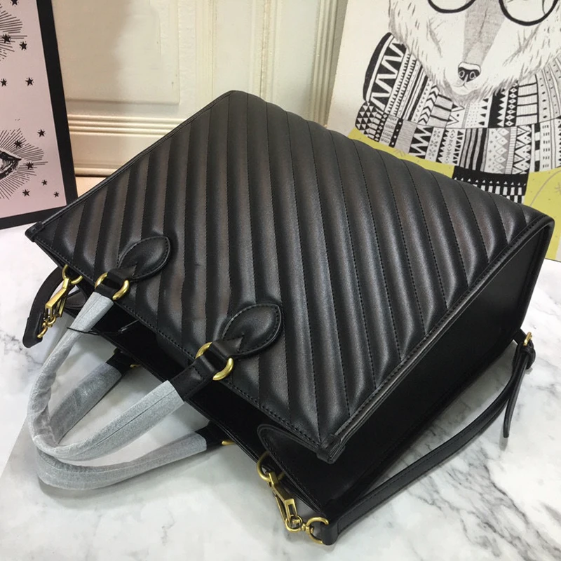 

2021 New Women Messenger Bag Black Genuine Leather Casual Fashion Women Handle Bag High Capacity Female Single Shoulder Bag