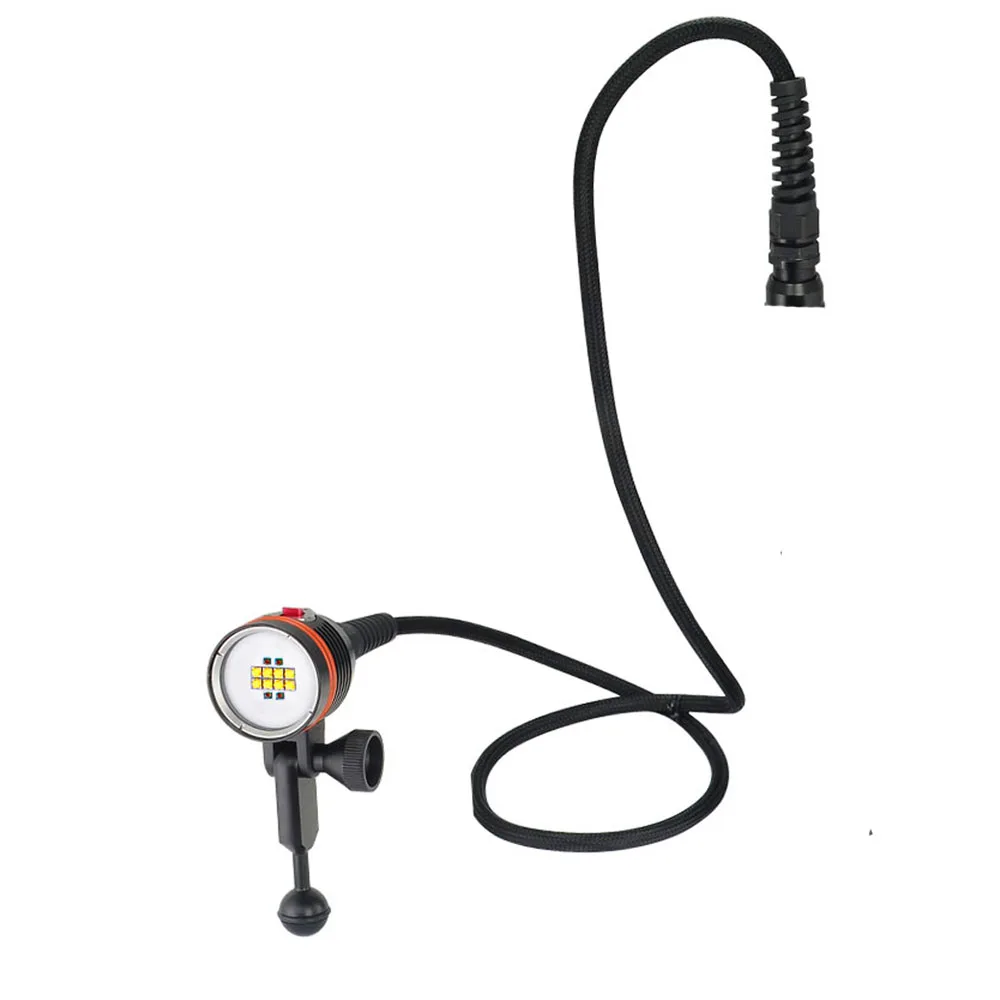 ARCHON DH160 WH166 Дайвинг Точечный светильник 8* CREE XM-L2 U2 Макс 5500 люмен подводный 150 м Водонепроницаемый погружной светильник - Испускаемый цвет: Light head only