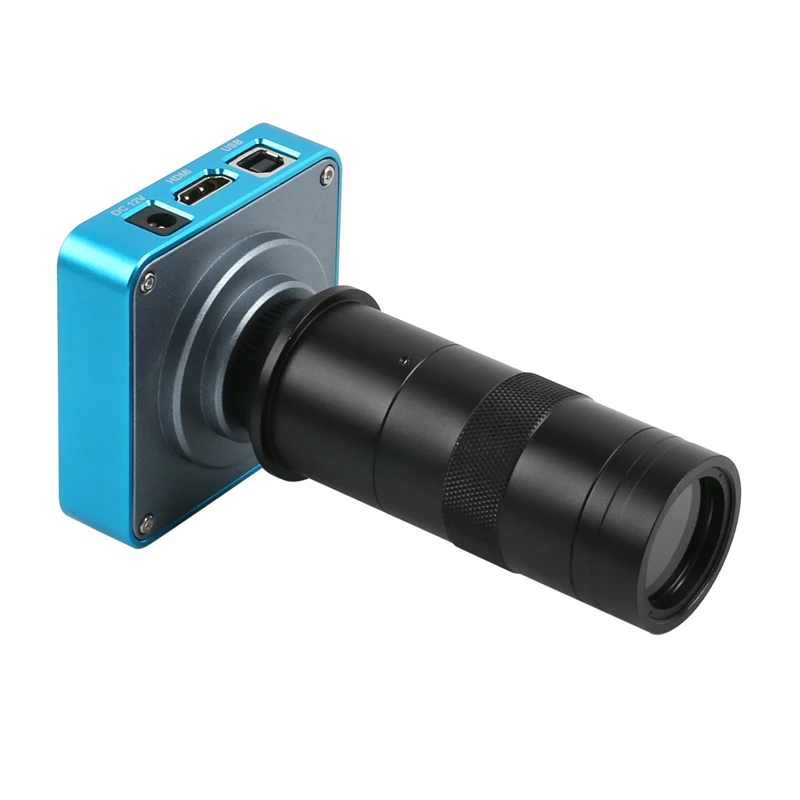 Промышленный видеомикроскоп камера 38MP 2K USB HDMI Комплект 100X C-Mount объектив для