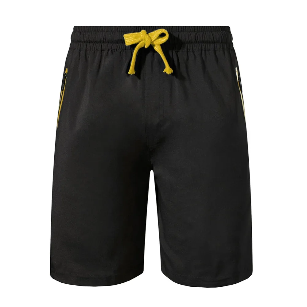 Мужские шорты с эластичной резинкой на талии летние дышащие спортивные для