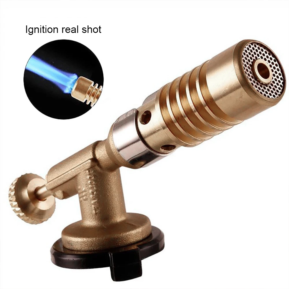

Portable Welding Torch Gas Flame Gun Nozzle High Temperature Propane Plumbing Heating Adapter Outdoor Camping BBQ Cooking Tool