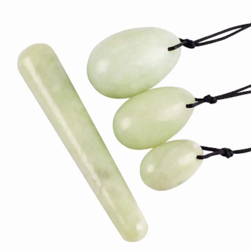 Новое поступление набор из 3 нефритовых яиц Yoni для упражнений кегеля женщин