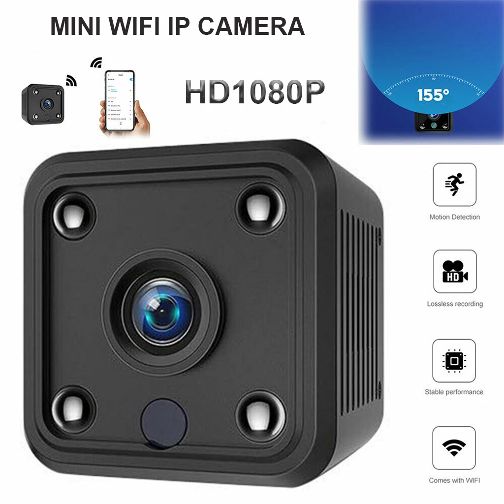 Портативная мини камера WiFi Беспроводная IP HD 1080P сетевой монитор