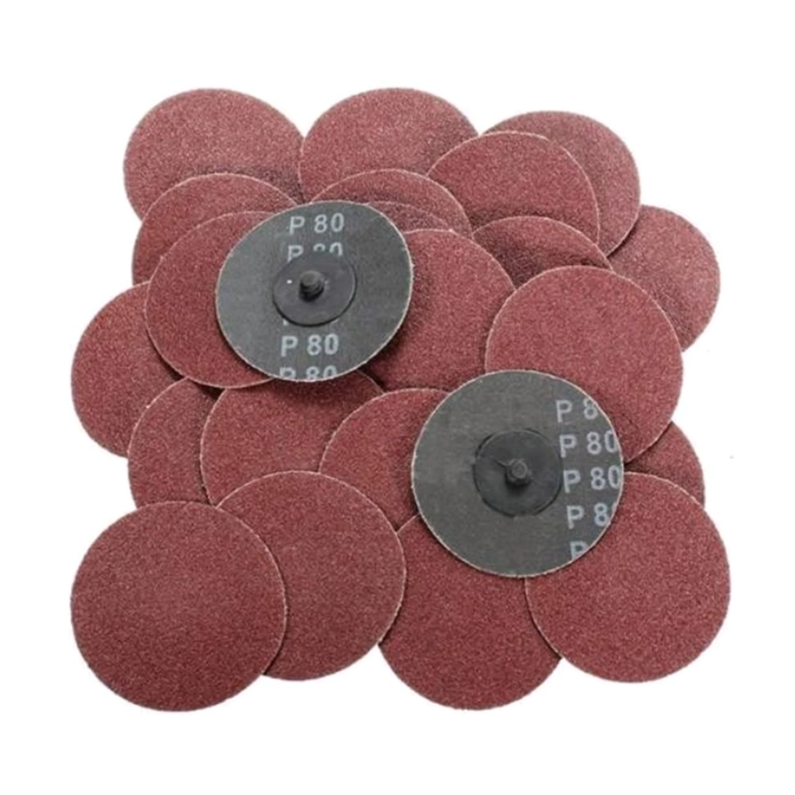 

25Pcs 3in Roll Lock Sanding Grinding Discs 80 Grit Surface Conditioning Disc Rust Paint Removal Grinder Accessories