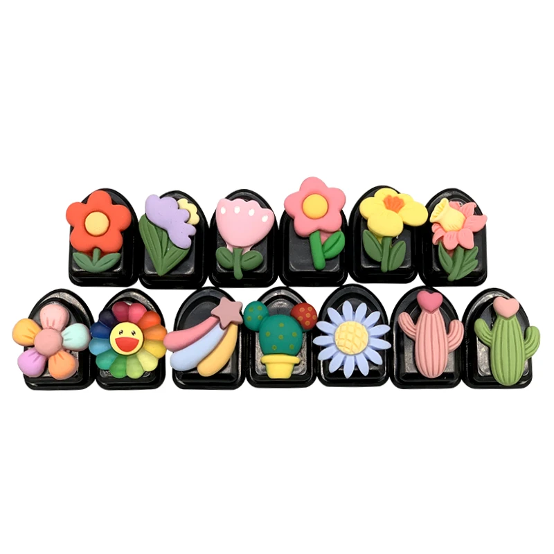 

4Pcs/Lot Mini Car Flowers Hooks Organizer Storage Hanger for USB Cable Headphone Key Storage Car Accessory Adhesive Hook Hanger