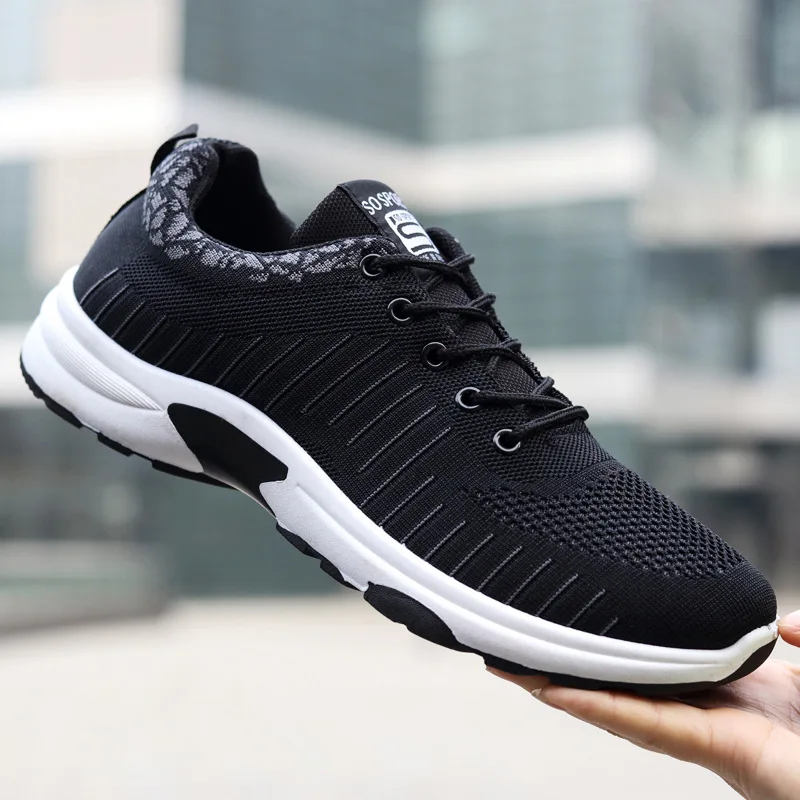 

New Men Shoes Sneakers Breathable Lightweight Casual Men Shoes Lace Up Comfortable Flat Male Trainers Sneakers Shoes