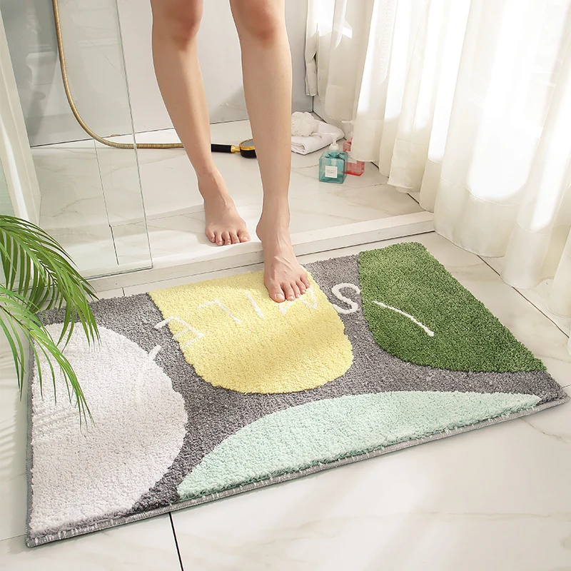 

Bathroom Absorbent Floor Mat Door Mat Cute Toilet Doormat Home Bathroom Non-Slip Mat Carpet