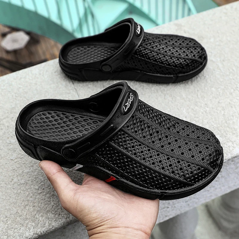 Классические слипоны садовые Туфли сабо мужские быстросохнущие летние пляжные