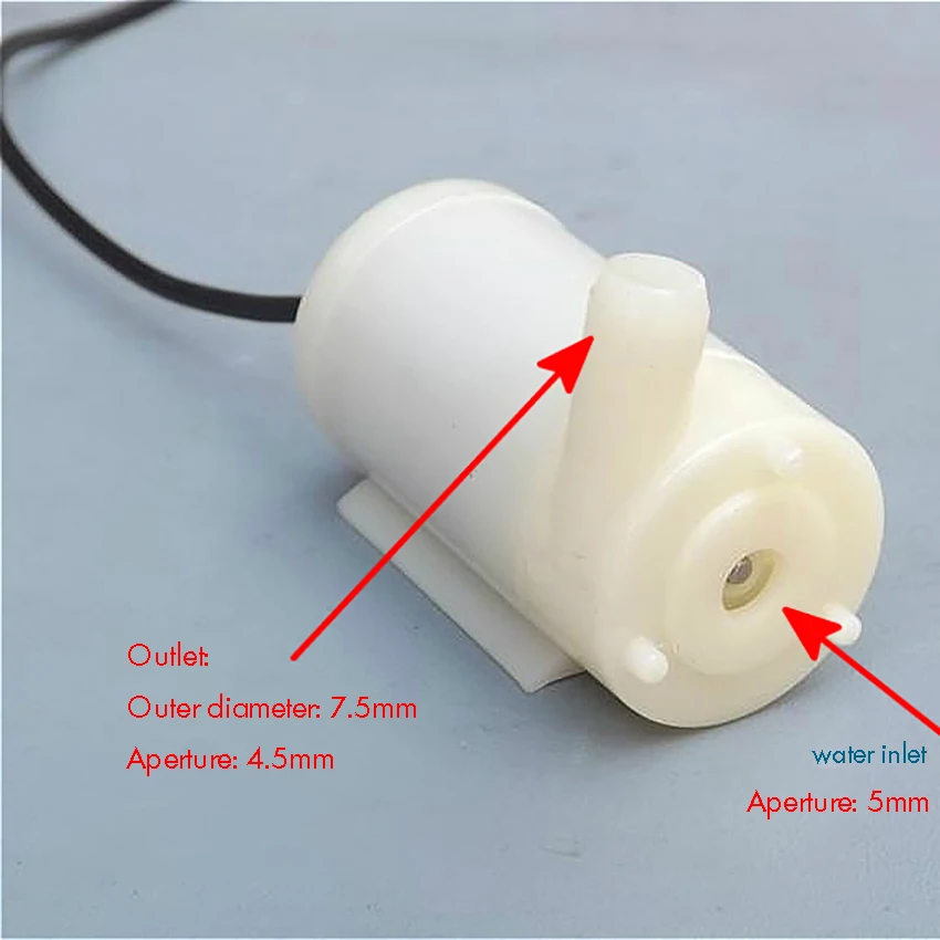 Бесшумный погружной насос мини микро водяной DC3V 5V для компьютера водяного