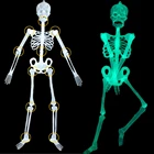 Светящийся подвижный череп-скелет для Хэллоуина, 90 см