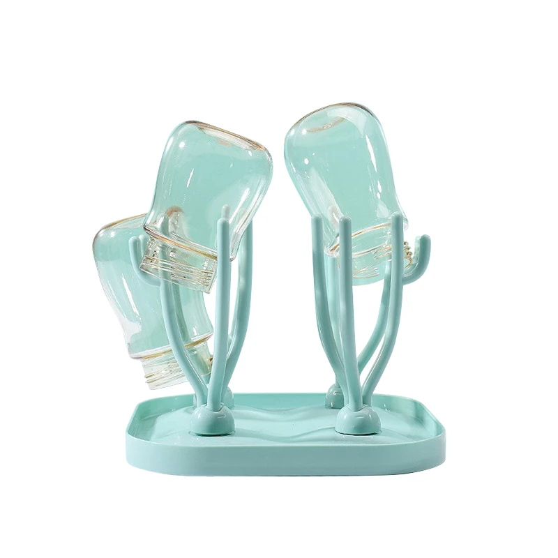 

Drying Rack Tree Storage Nipple Shelf Baby Pacifier Feeding Cup Holder Baby Bottle Double Sided Portable Cleaning Dryer Drainer