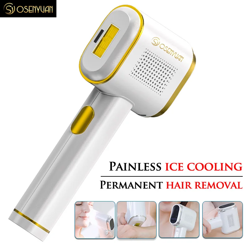 

Osenyuan Laser Hair Removal Permanent T023C Home Use Devices Shaving and Hair Removal Cooling Painless Epilator For Private Area