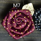 M7 BoYuTe/Розничная ; высокое качество; булавка с розами; Мужская модная свадебная бутоньерка - Окраска металла: M7