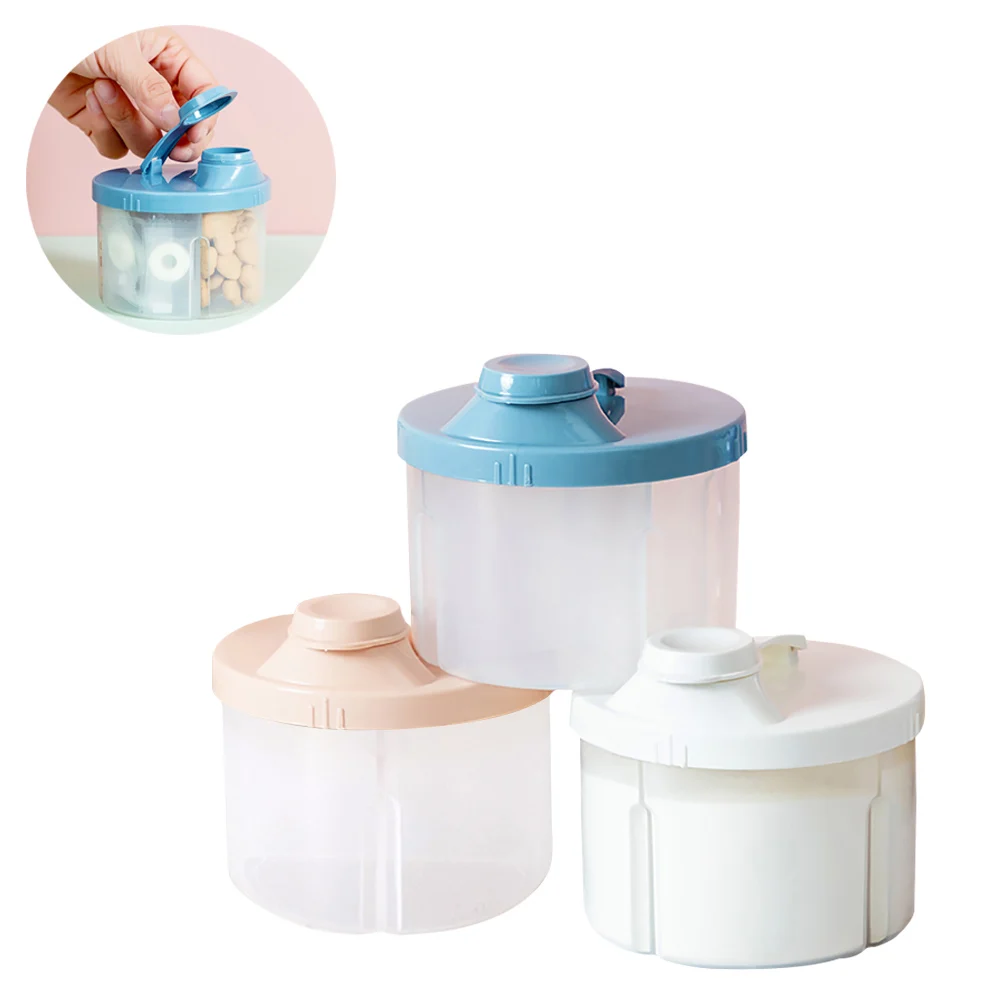 

Baby Milk Powder Dispenser with Lid Portable Formula Milk Storage Containers Snack Box for Toddler Essentials Cereal Holder