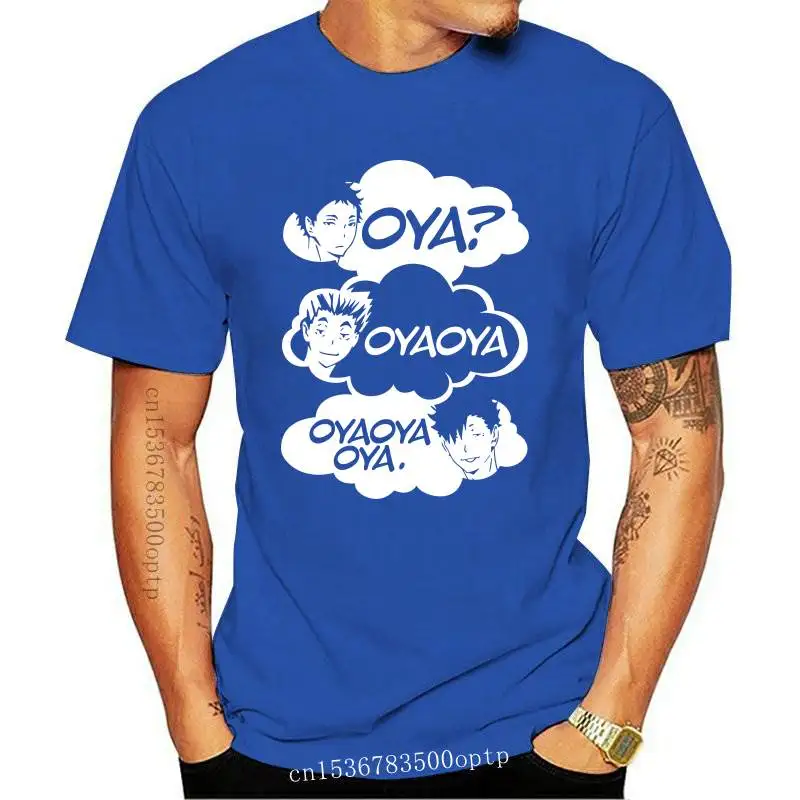 

New Oya Oya Oya Haikyuu T Shirt Men Kuroo Anime Bokuto Manga Tshirt Shoyo Volleyball Creative Tee Short Sleeve 100% Cotton T-Shi