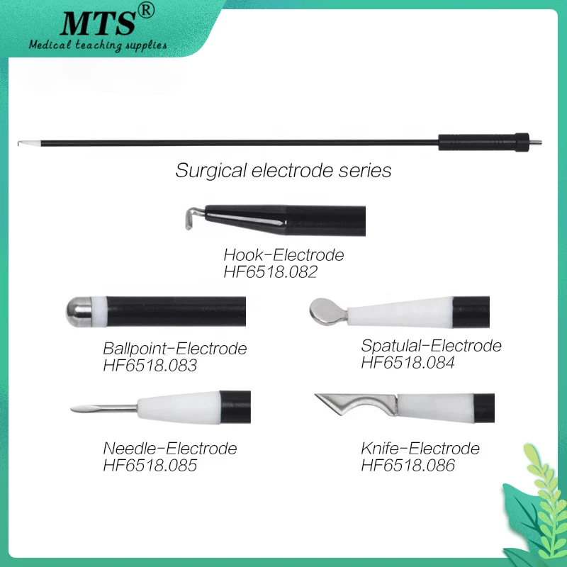MTS Medical Laparoscopic Surgical Electrode Instruments Reusable Monopolar Surgery Electrocoagulation