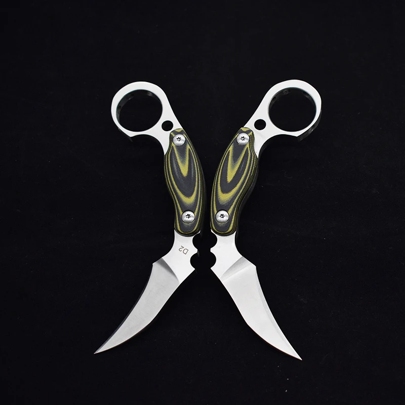 D2 стальной карманный нож G10 с фиксированным лезвием | Инструменты