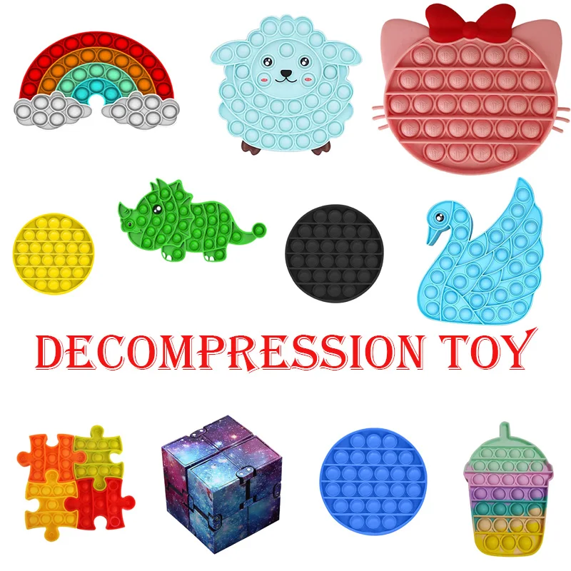 Juguetes para ni&ntilde;os y adultos, juguetes sensoriales de descompresi&oacute;n para adultos, ejercicio antiestr&eacute;s, alivio Figet, juguete sensorial, Regalos divertidos-5