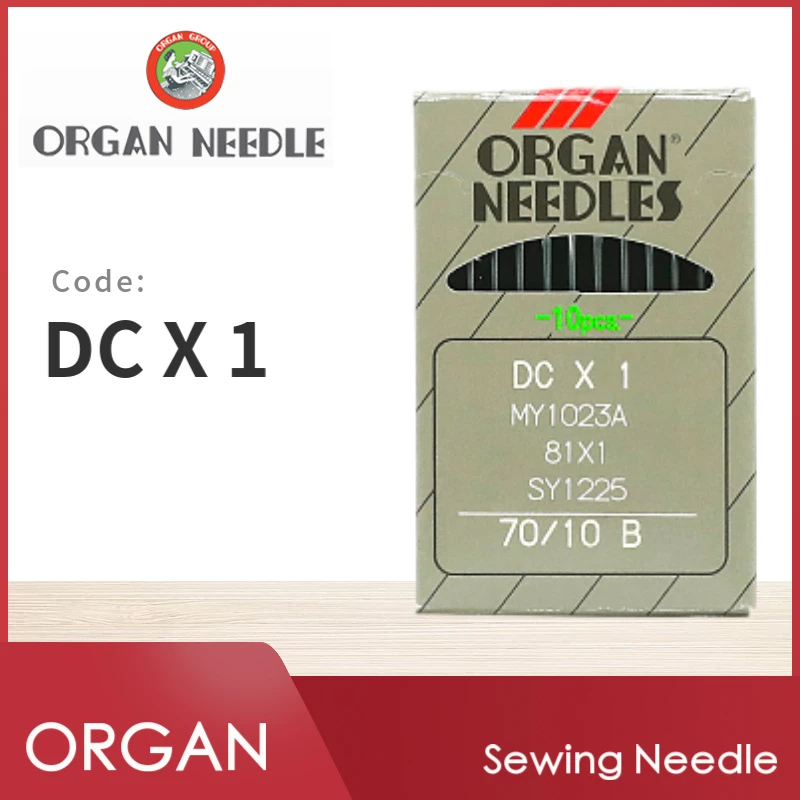 

10 PCS DCX1 ORGAN Sewing Machine Needles For Industrial Overlock Machine Japan Sewing Accessories DC*1 16x231JUKI BROTHER