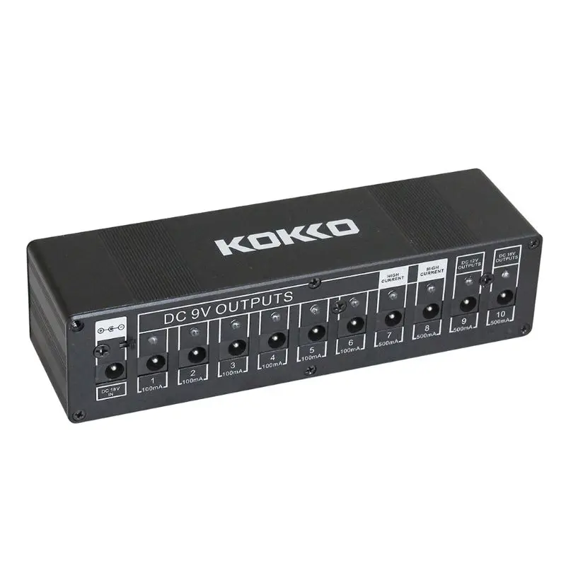 1 компл. Гитары педаль эффектов питание 10 изолированных выходов для 9 V/12 V/18 V