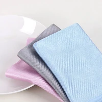 1pcs kitchen cleaning cloth no trace absorbable soft microfiber no lint window car rag cleaning towel wipes glass cloth gadgets