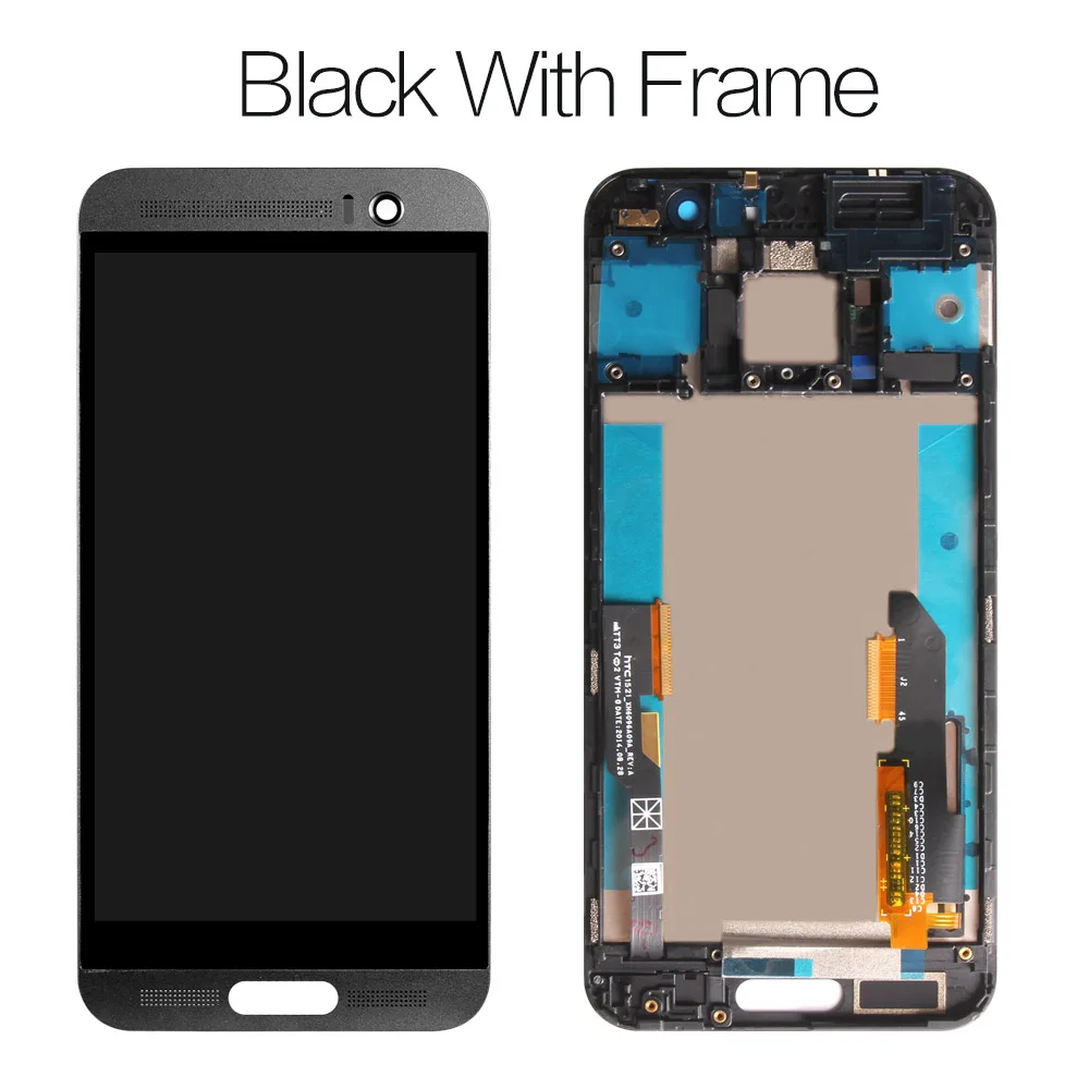 with frame Black Srjtek экран для htc One M9 Plus ЖК сенсорный дигитайзер Сенсорное стекло с рамкой в сборе 5,2 ''для htc M9 Plus сенсорный дисплей - Цвет: with frame Black